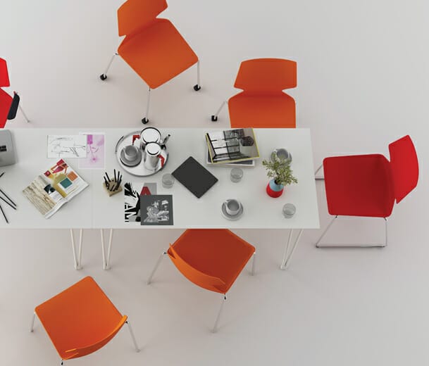 konfurb fly conference table white