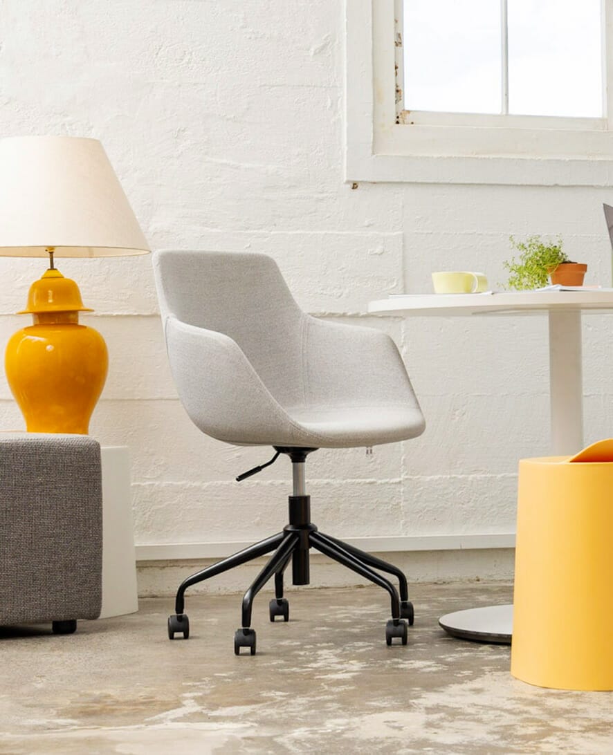 mondo haze chair in vibrant office workspace