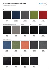 Buro fabric swatches