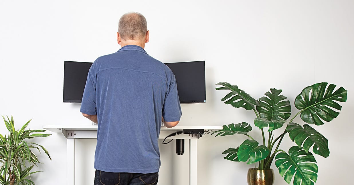 working-standing-desk