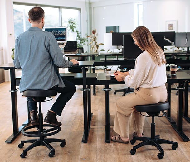 buro polo office stools with people sitting