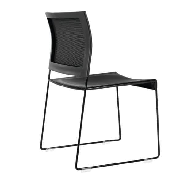 buro maxim sled mesh cafe chair