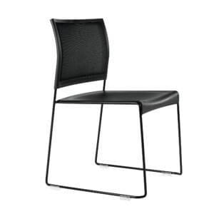 Buro maxim mesh sled hospitality chair