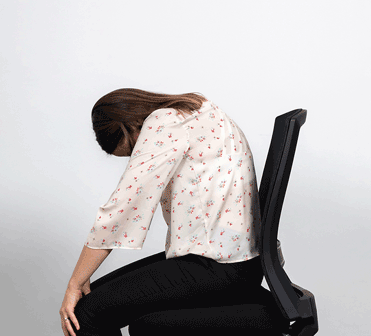desk chair stretch for healthy neck and spine