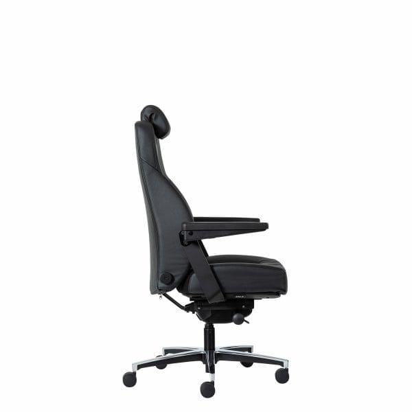 Buro Maverick controller 247 chair in leather side view