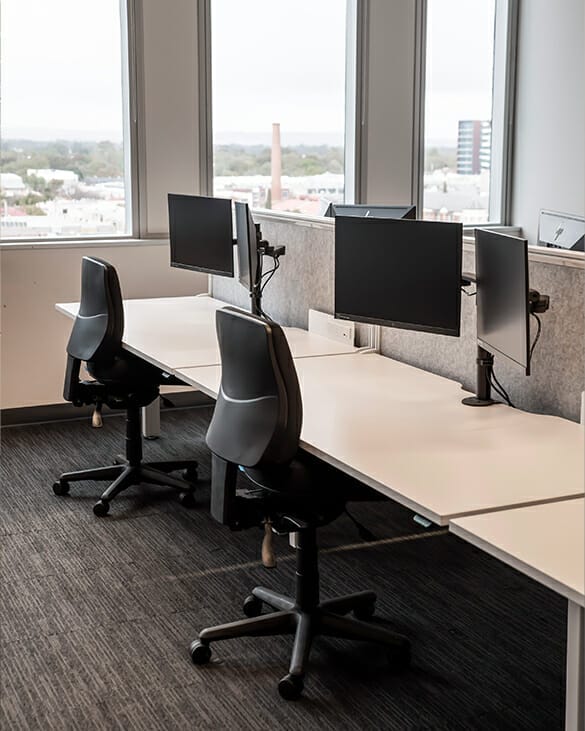 buro roma mid back chair in south australia police office