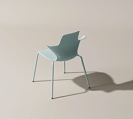 konfurb flare light blue chair