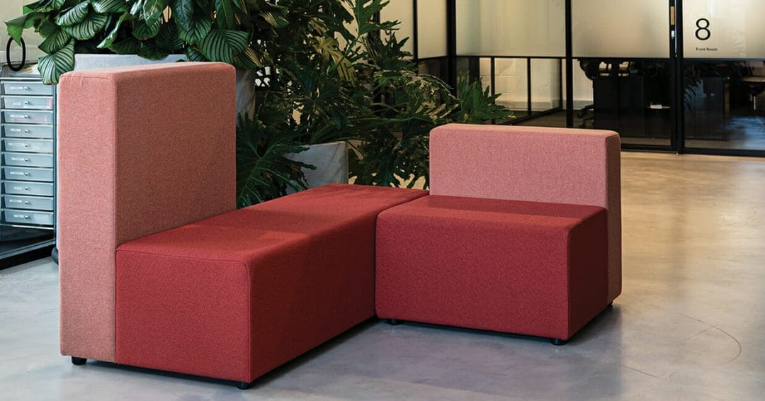konfurb block soft seating for accessible office design