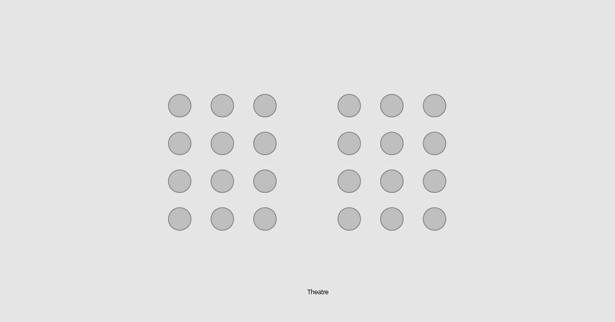 theatre style conference room layout