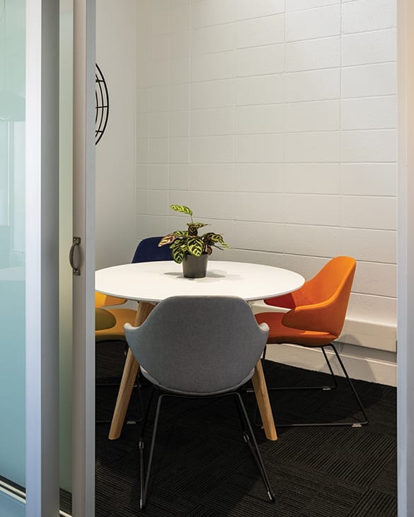 private meeting room with konfurb orbit chairs