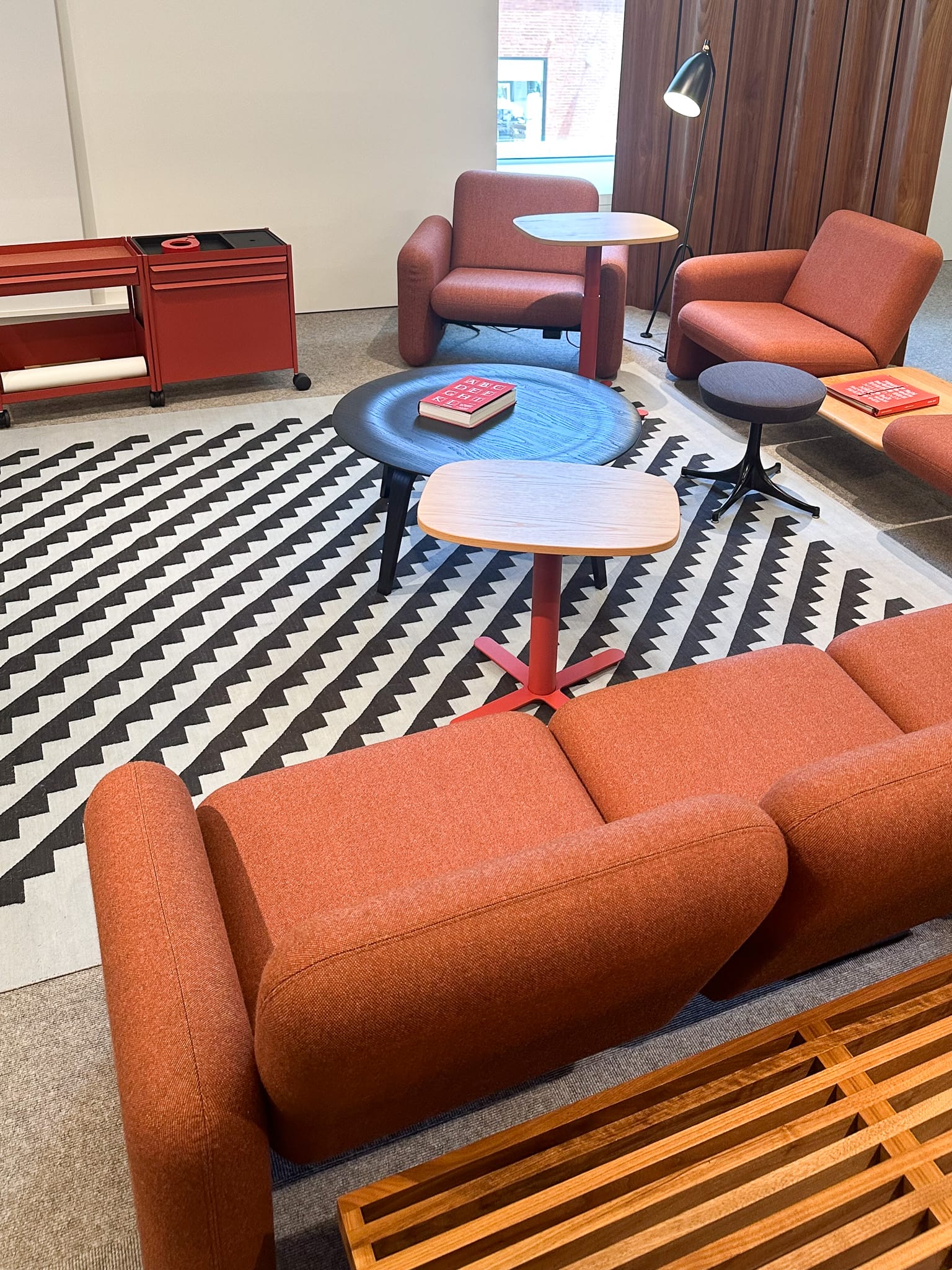 terracotta furniture at neocon show