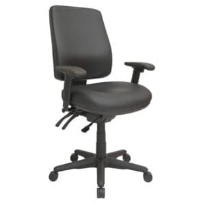 Buro Roma 3L HB PU w seat slide Arms 717A-PU13-SS