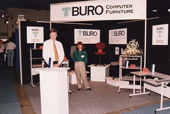 1995-1996 buro team at trade show