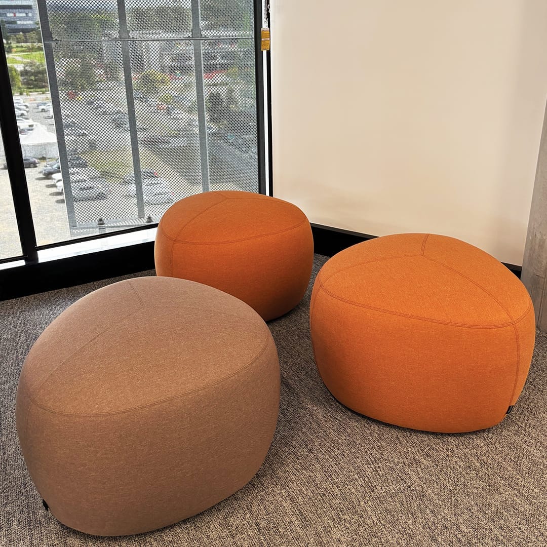 konfurb gem ottomans orange tones