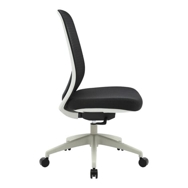 Buro Force Light Grey Chair Side Angle