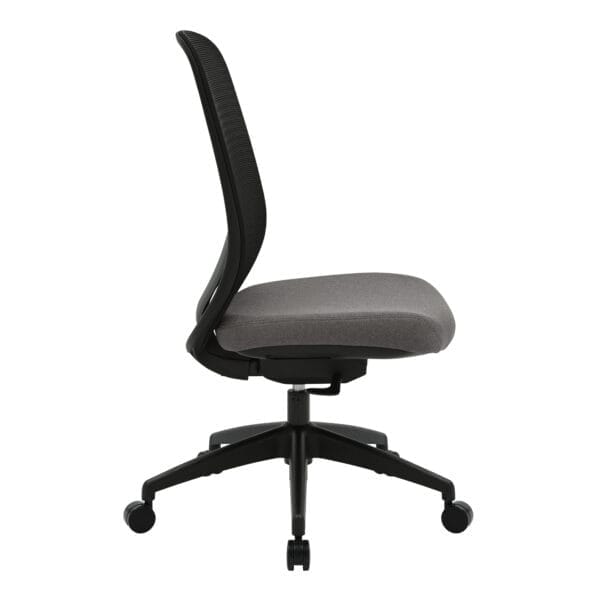 Buro Force Black Frame chair Side Angle