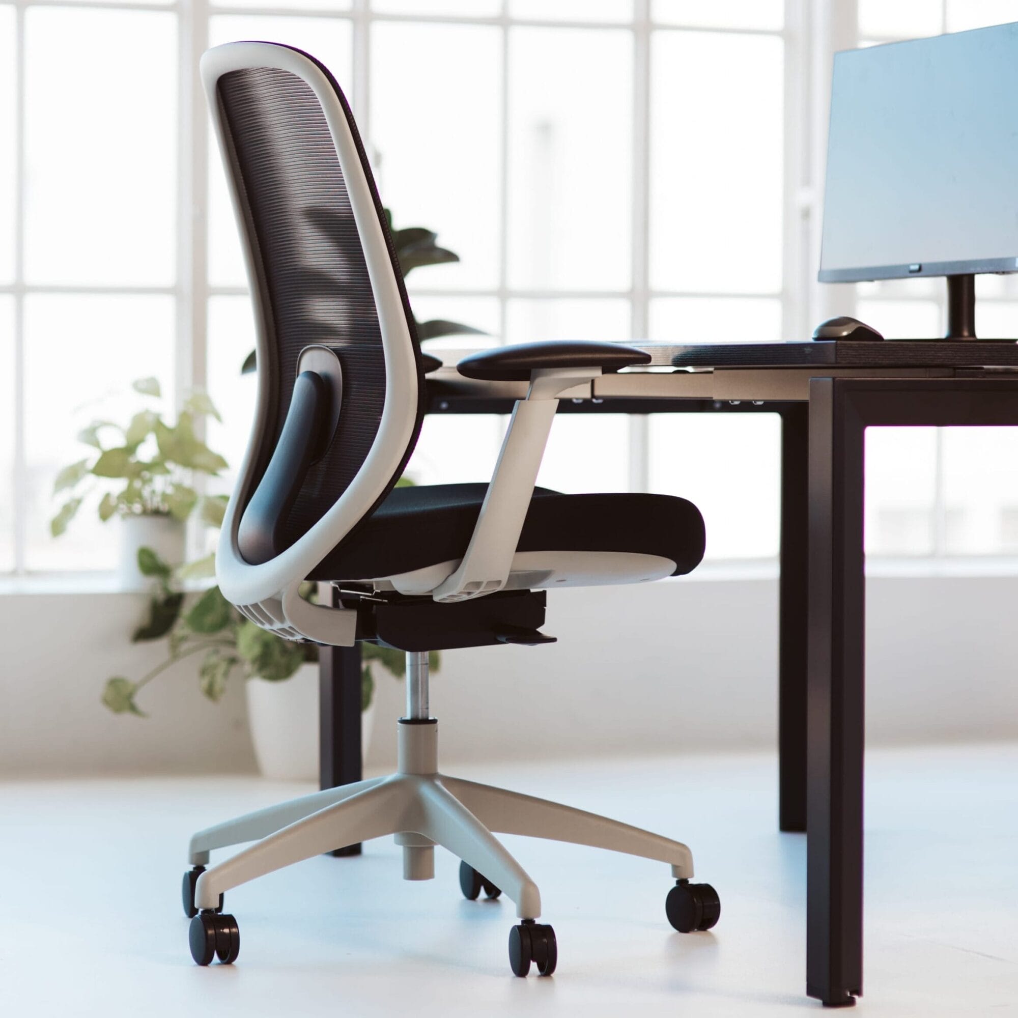 Buro Force Light Grey Frame office scene