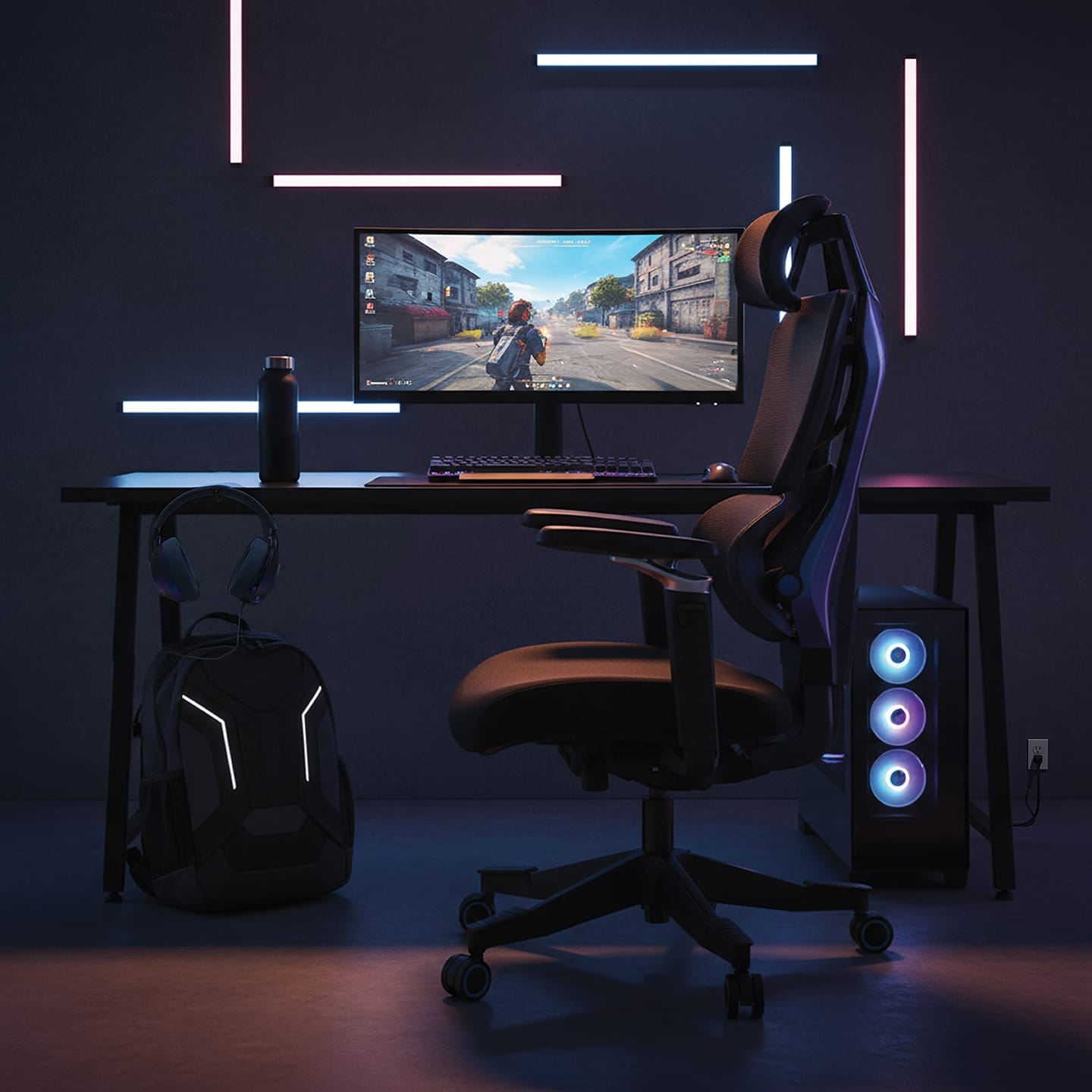 Buro Sentinel Gaming Chair home set up